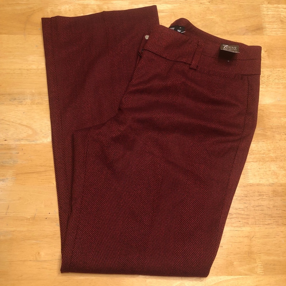 NY&Co Bootcut 7th Ave Bootcut Red Dress Pants 14
